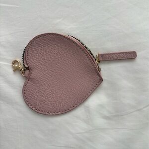 Betsey Johnson Pink Heart Purse Key Chain Coin Purse